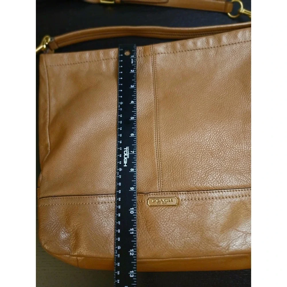 Coach Leather Hobo Shoulder/H Bag Tan Gold‎ Creed E1373-F23293 - Designer #1487